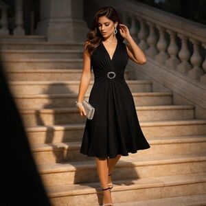 🤗Little Black dress/Jessica little Black dress/Silver Embellishments